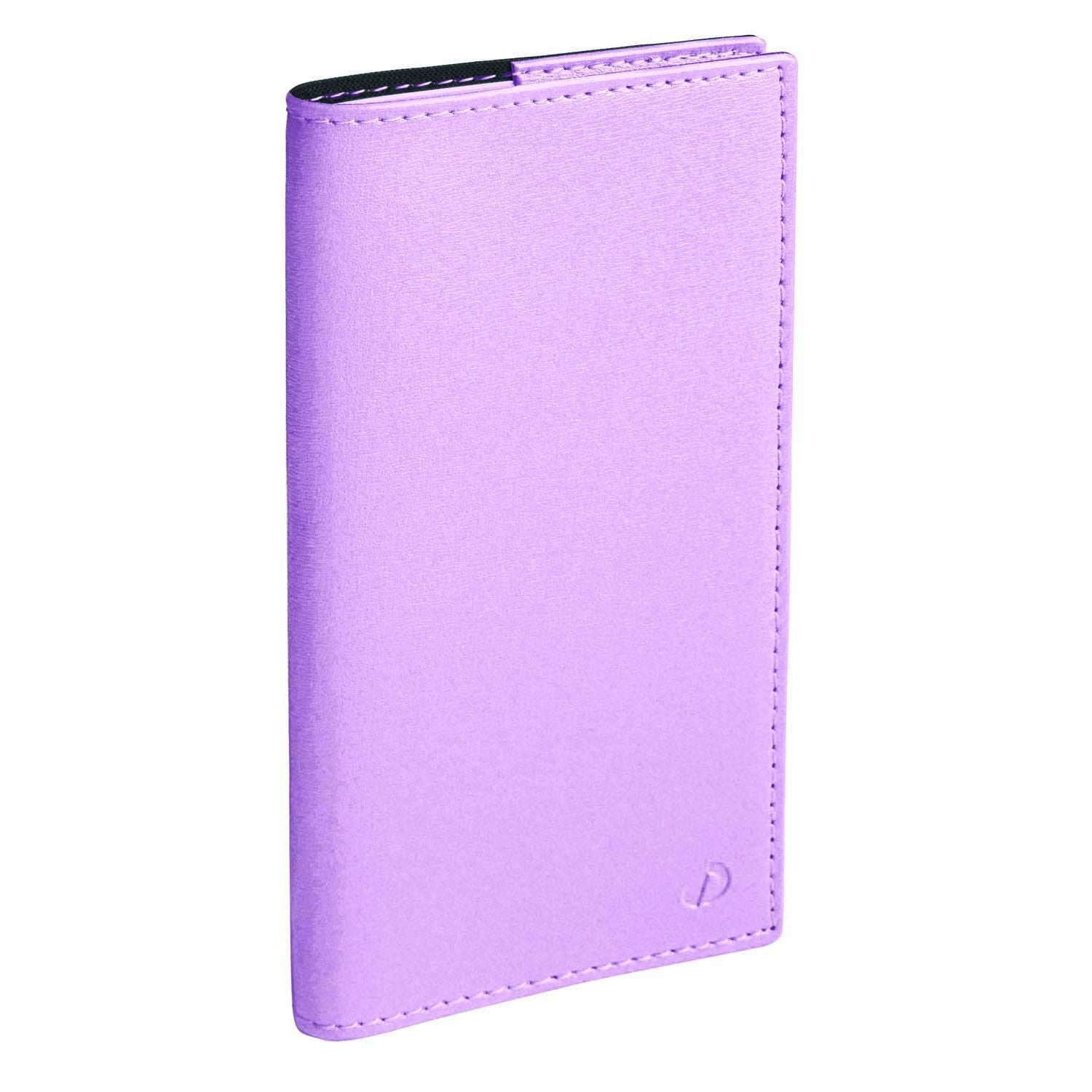 Agenda 2026 QUO VADIS Planital - 8,8 x 17 cm - 1 semaine sur 2 pages - Orientation verticale - Soho parme - 3371010528226