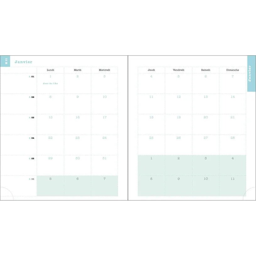 Agenda 2027 EXACOMPTA Lady 18 - 15 x 17 cm - 1 semaine + notes - Orientation horizontale - Alysse jaune - 3660942091213
