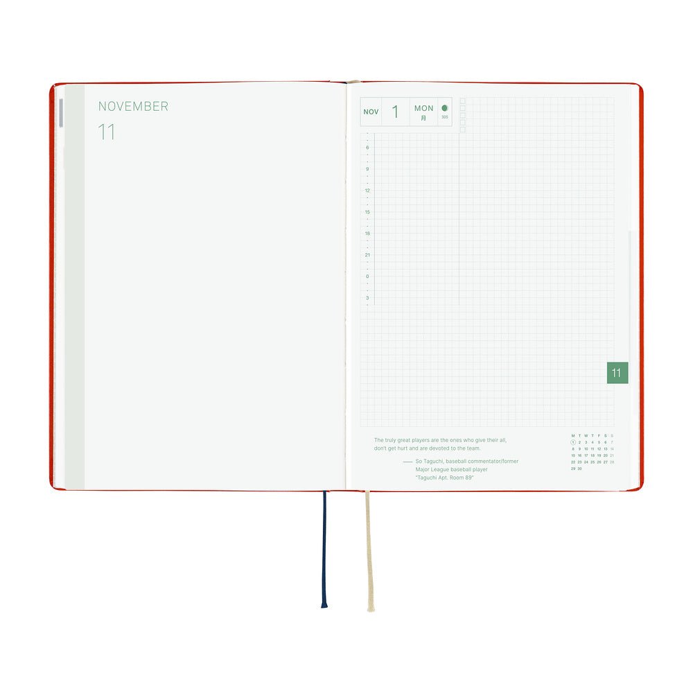 Agenda 2027 HOBONICHI HON - A5 - Yumi Kitagishi : White Cat and Rabbit’s Tea Room -