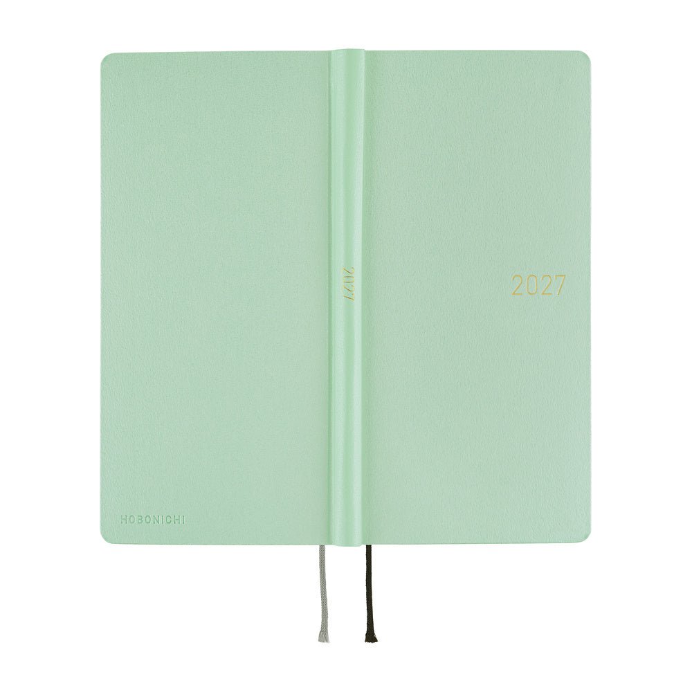 Agenda 2027 HOBONICHI Techo Weeks - Paper Series : Frosty Jade -