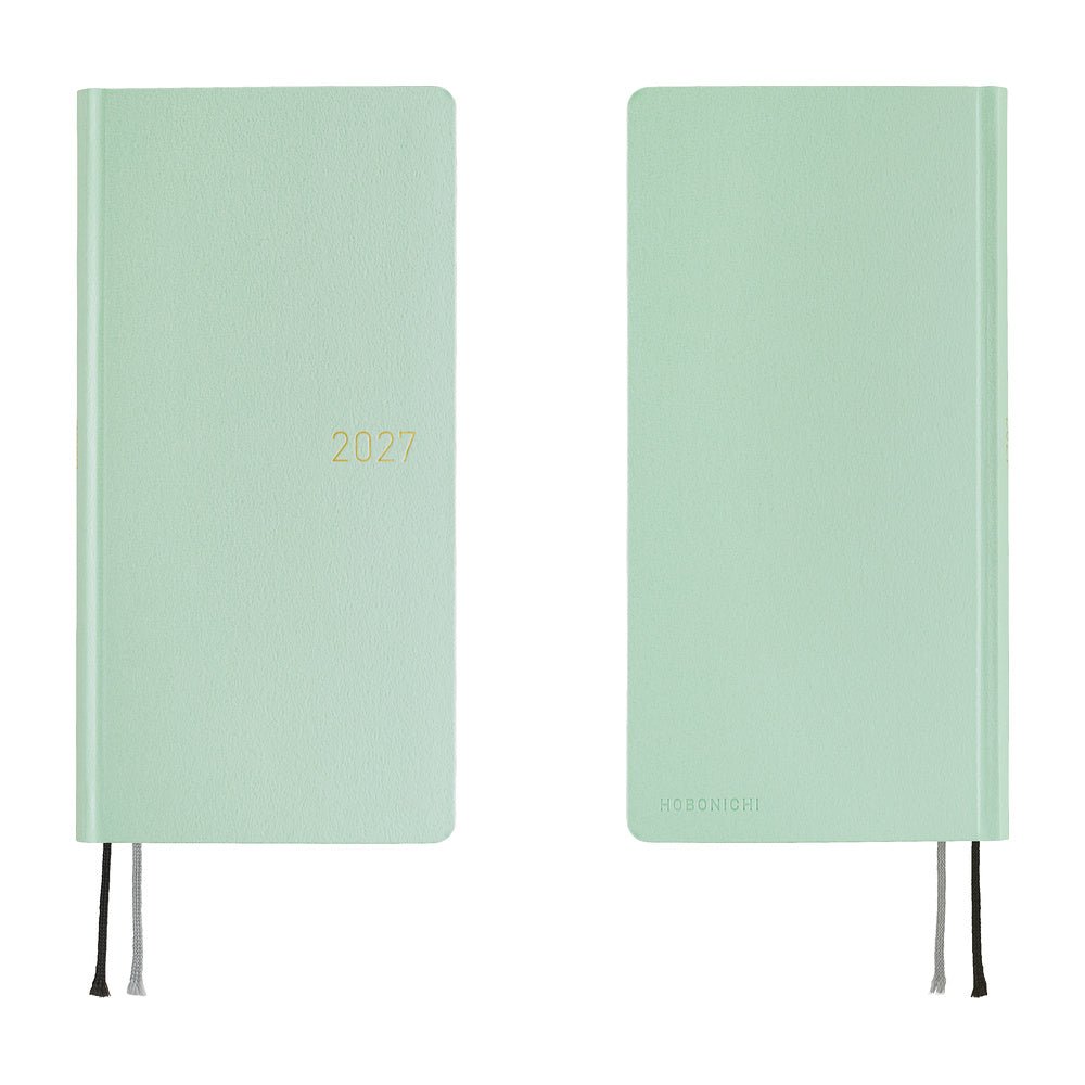Agenda 2027 HOBONICHI Techo Weeks - Paper Series : Frosty Jade -