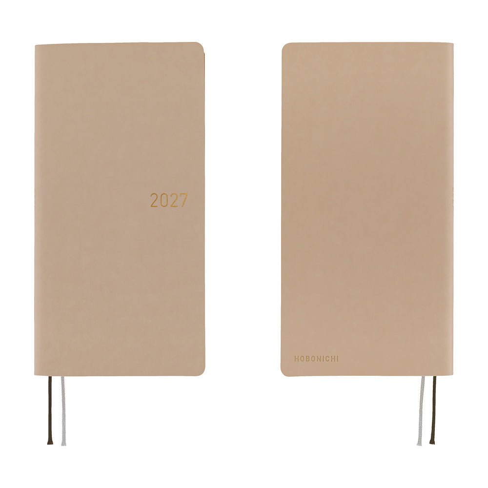 Agenda 2027 HOBONICHI Techo Weeks - Smooth : Café au Lait -
