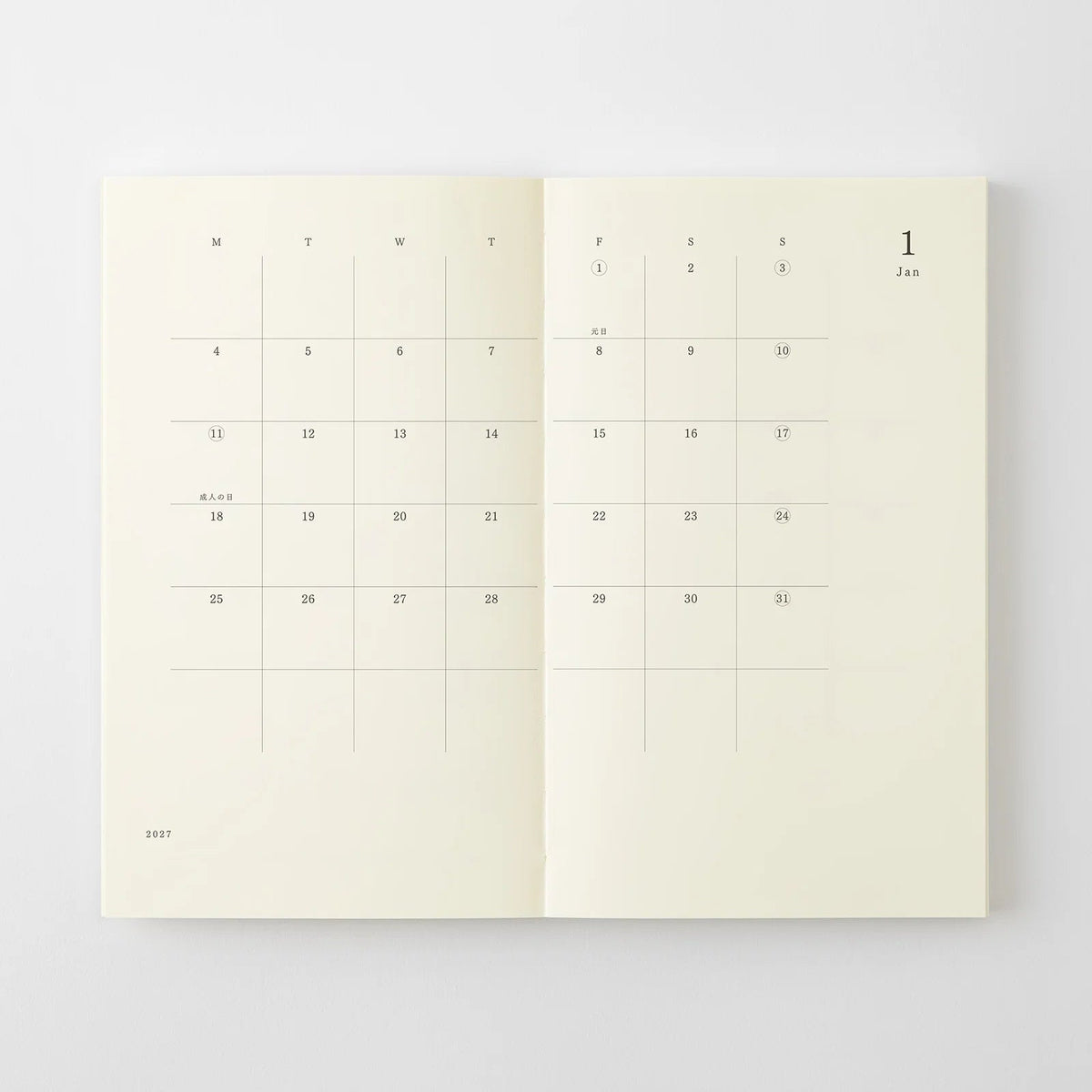Agenda 2027 MD Notebook Diary - B6 Slim - 4902805224871
