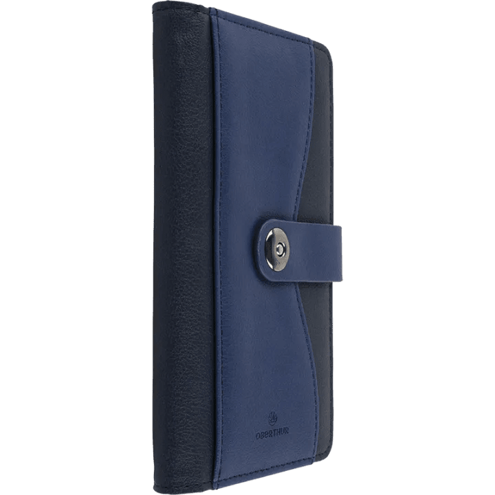 Agenda 2027 OBERTHUR Davos - 9 x 16,5 cm - 1 semaine sur 2 pages - Orientation horizontale - Bleu - 3664447228358
