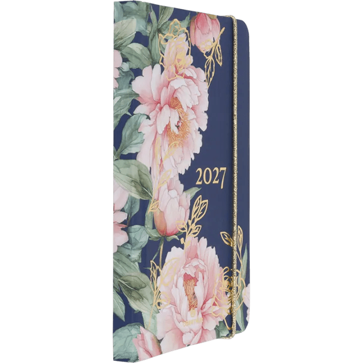 Agenda 2027 OBERTHUR Giverny - 10 x 15 cm - 1 semaine sur 2 pages - Orientation verticale - Pivoines - 3664447233734