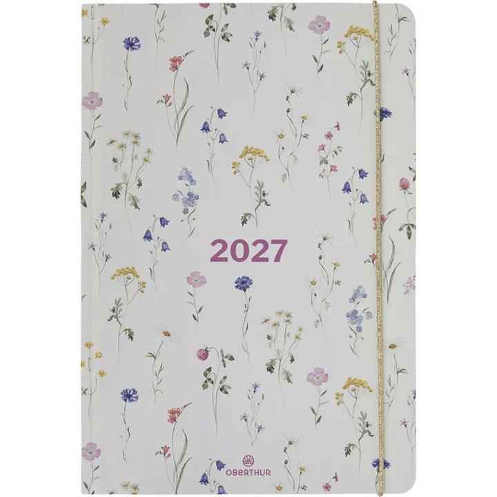 Agenda 2027 OBERTHUR Giverny - 16 x 24 cm - 1 semaine sur 2 pages - Orientation verticale - Herbier - 3664447233697