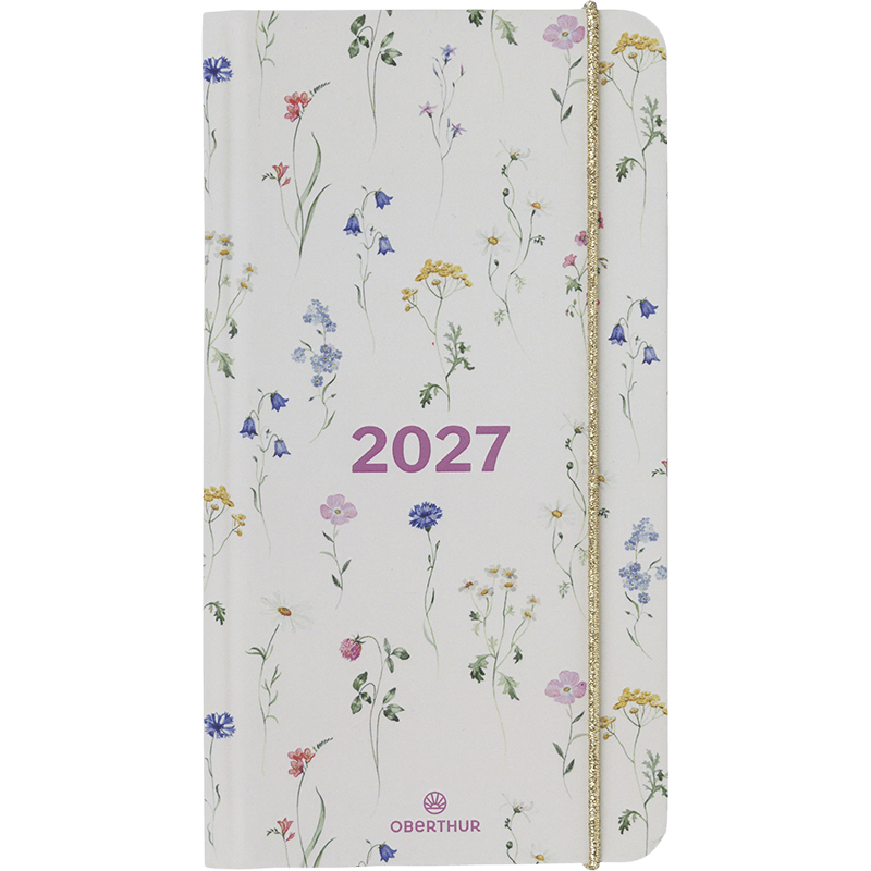 Agenda 2027 OBERTHUR Giverny - 9 x 16,5 cm - 1 semaine sur 2 pages - Orientation verticale - Herbier - 3664447233727