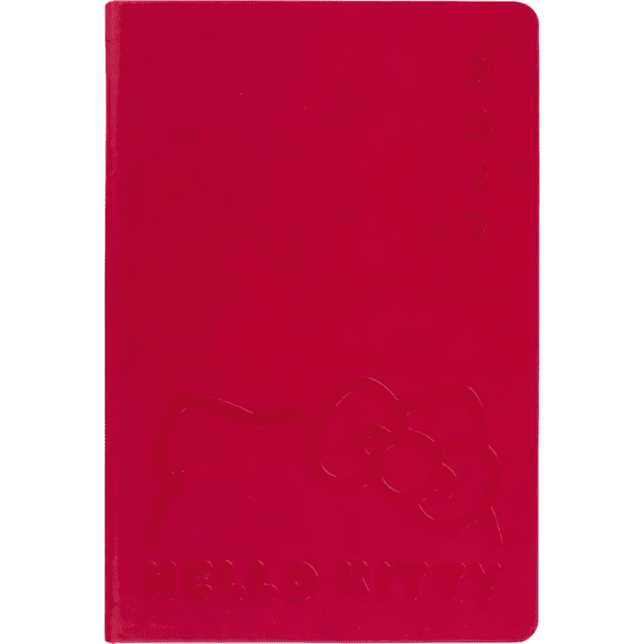 Agenda 2027 OBERTHUR Hello Kitty - 16 x 24 cm - 1 semaine sur 2 pages - Orientation verticale - Nœud - 3664447234809