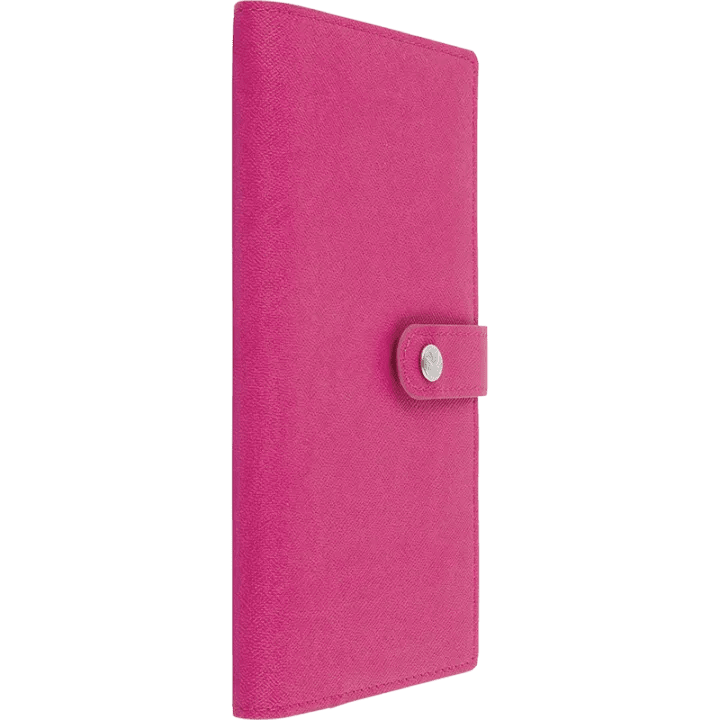 Agenda 2027 OBERTHUR Lady Kent - 9 x 16,5 cm - 1 semaine sur 2 pages - Orientation horizontale - Fuchsia - 3664447230801