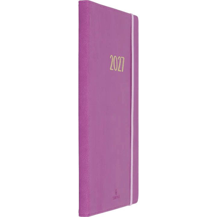 Agenda 2027 OBERTHUR My Hello Agenda - 15 x 21 cm - 1 semaine sur 2 pages - Orientation horizontale - Pivoine - 3664447229119
