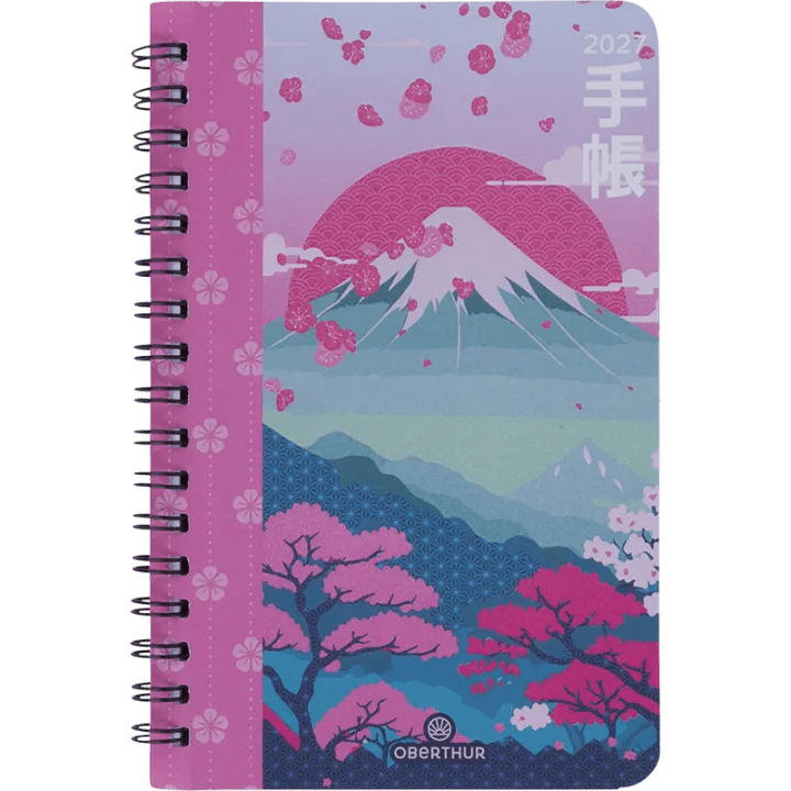 Agenda 2027 OBERTHUR Tokyo - 10 x 15 cm - 1 semaine sur 2 pages - Orientation verticale - Montagne - 3664447232317