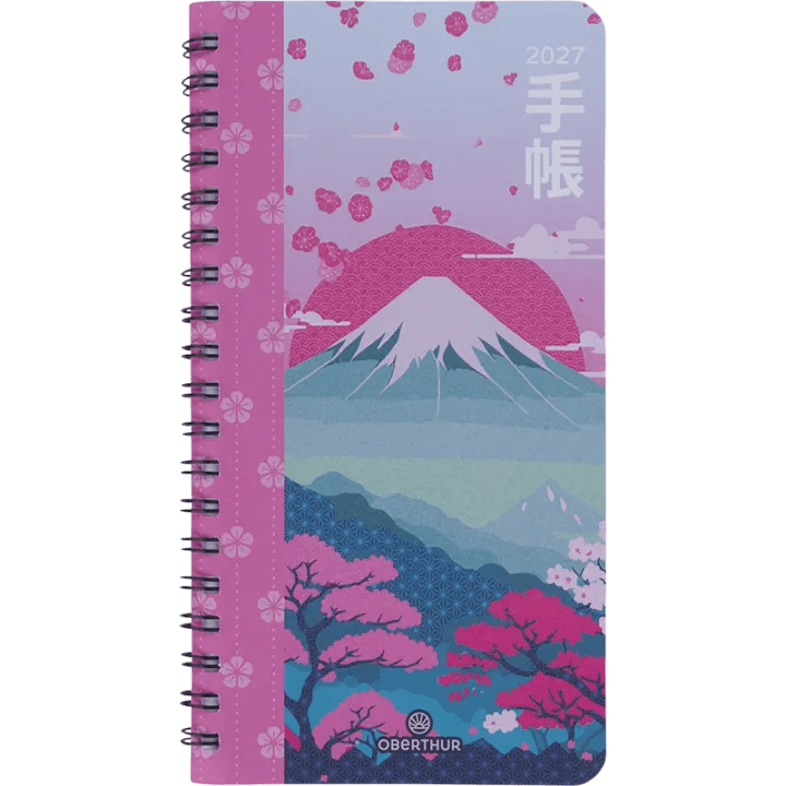 Agenda 2027 OBERTHUR Tokyo - 9 x 16,5 cm - 1 semaine sur 2 pages - Orientation verticale - Montagne - 3664447232287