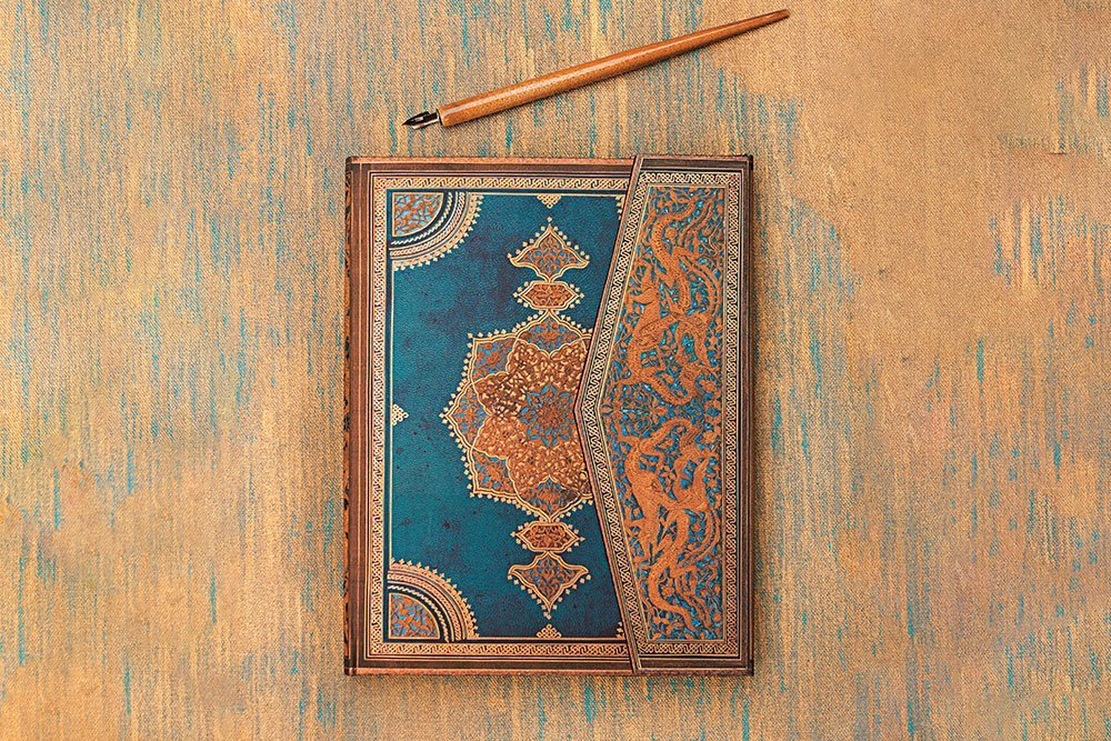Agenda 2027 PAPERBLANKS Safavide Indigo - 1 semaine sur 2 pages - Midi - Hardcover - Vertical - 176p - 9780349720807