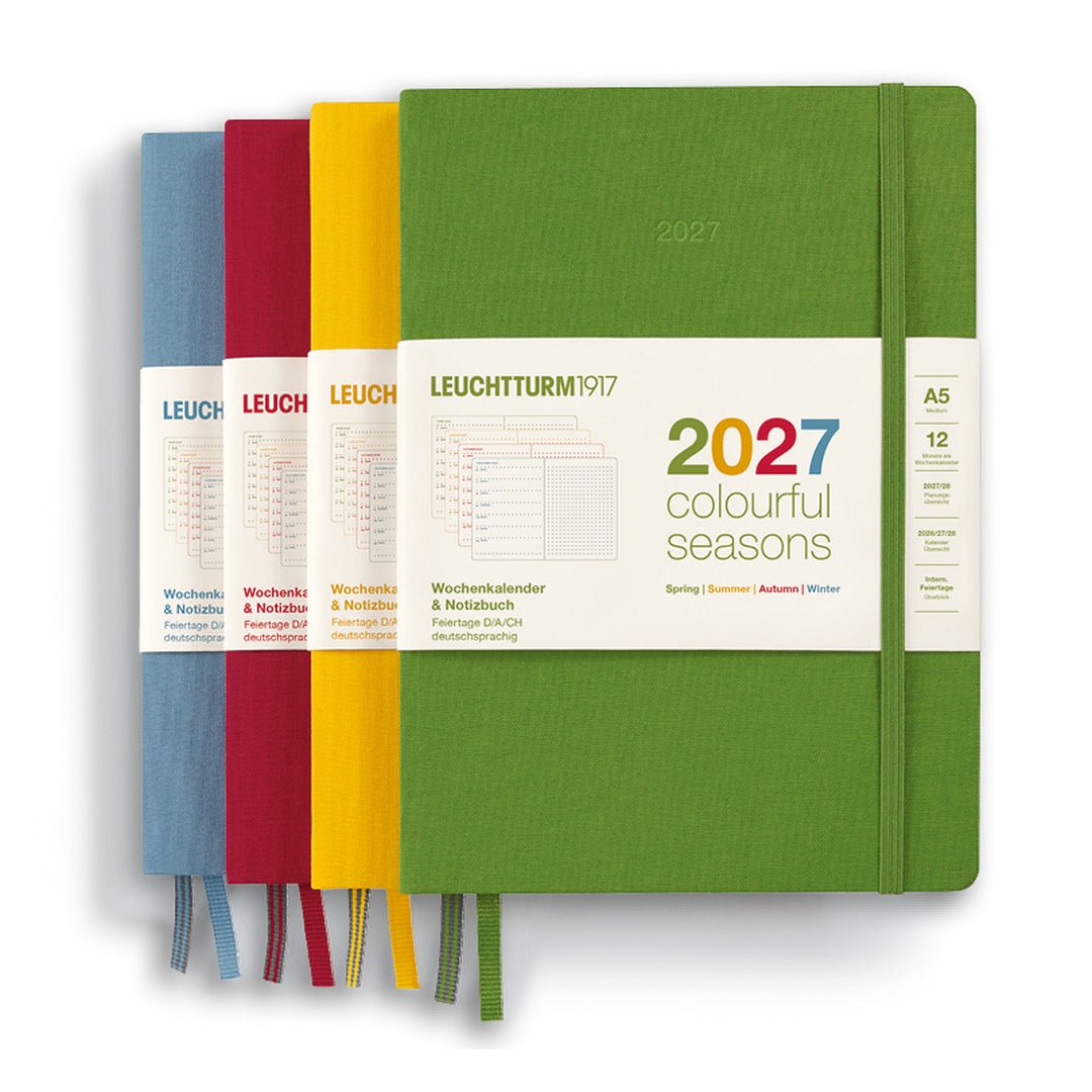 Agenda Colourful Seasons Edition 2027 LEUCHTTURM1917, Anglais - A5 - Hardcover - Blue - 4070292003573