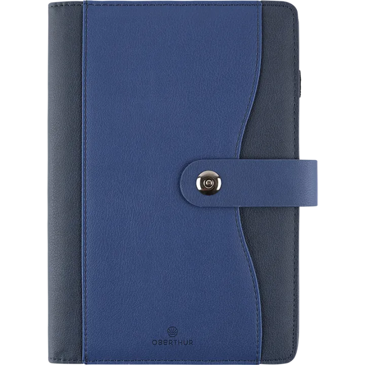Agenda 2027 OBERTHUR Davos - 16 x 24 cm - 1 semaine sur 2 pages - Orientation verticale - Bleu