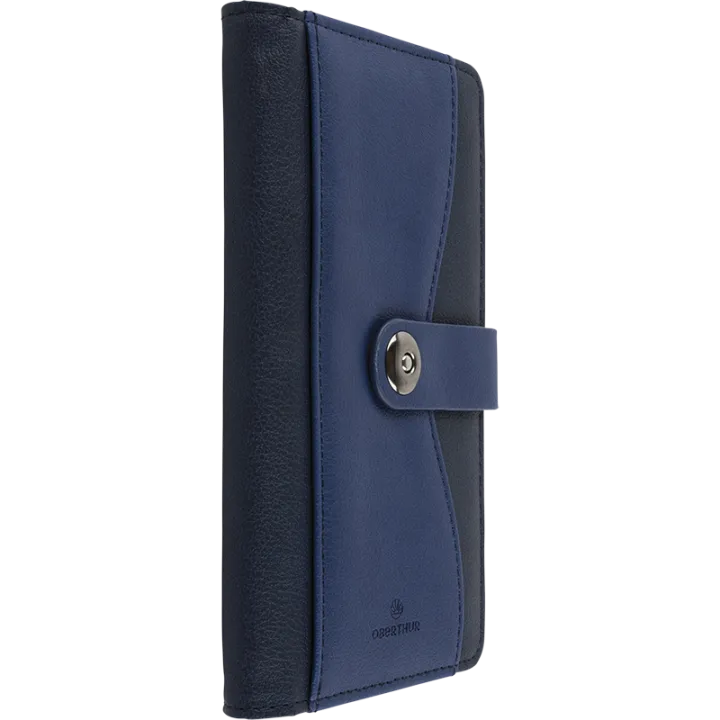 Agenda 2027 OBERTHUR Davos - 9 x 16,5 cm - 1 semaine sur 2 pages - Orientation horizontale - Bleu