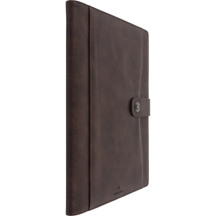 Agenda 2027 OBERTHUR Davos - 21 x 27 cm - 1 semaine sur 2 pages - Orientation verticale - Marron