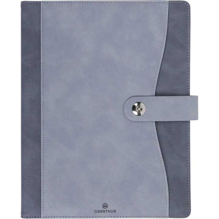 Agenda 2027 OBERTHUR Davos - 21 x 27 cm - 1 semaine sur 2 pages - Orientation verticale - Gris