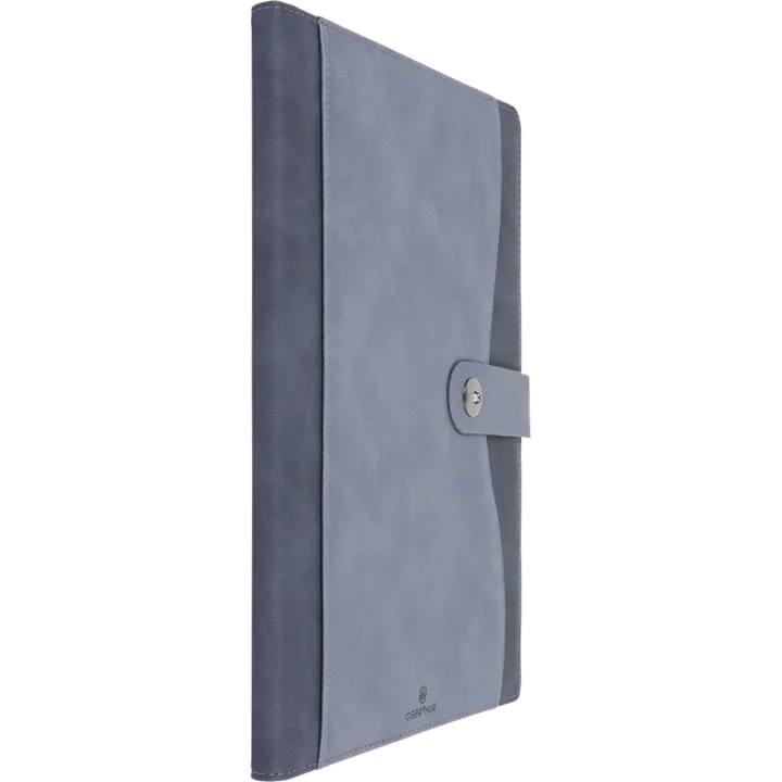 Agenda 2027 OBERTHUR Davos - 21 x 27 cm - 1 semaine sur 2 pages - Orientation verticale - Gris