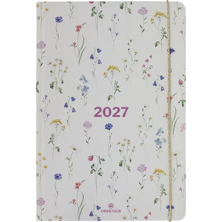 Agenda 2027 OBERTHUR Giverny - 16 x 24 cm - 1 semaine sur 2 pages - Orientation verticale - Herbier