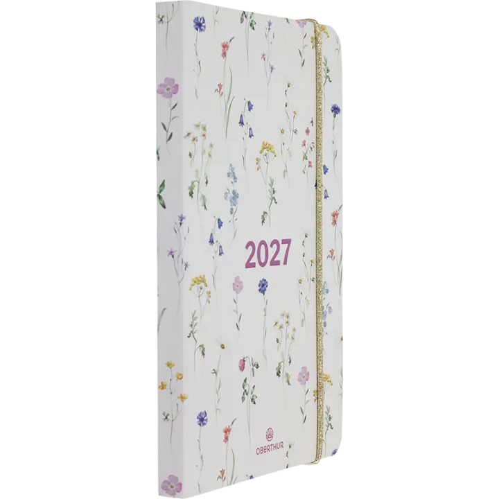 Agenda 2027 OBERTHUR Giverny - 10 x 15 cm - 1 semaine sur 2 pages - Orientation verticale - Herbier