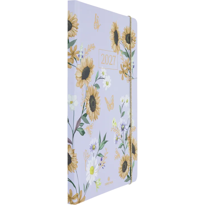 Agenda 2027 OBERTHUR Giverny - 16 x 24 cm - 1 semaine sur 2 pages - Orientation verticale - Tournesol