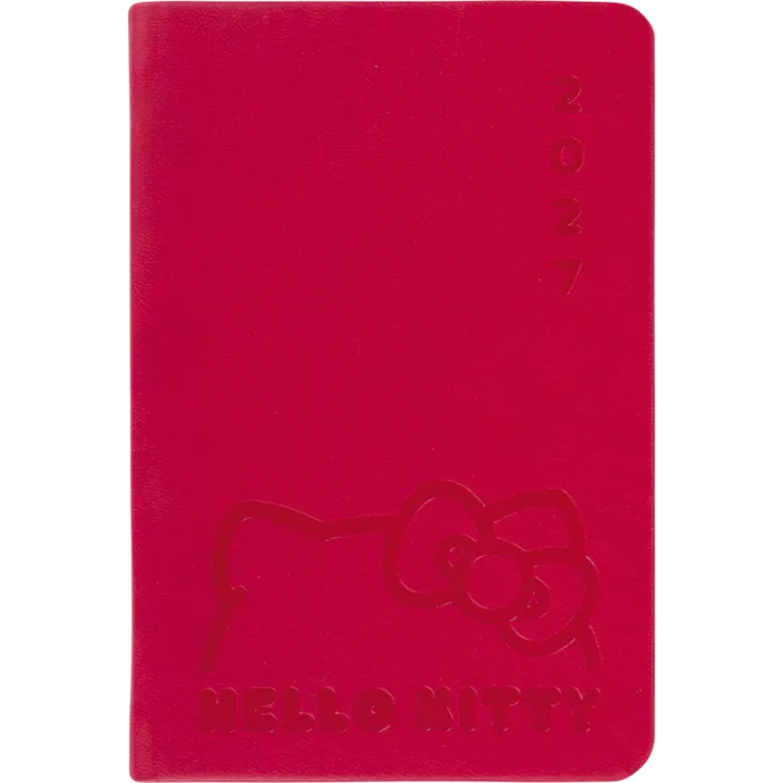Agenda 2027 OBERTHUR Hello Kitty - 10 x 15 cm - 1 semaine sur 2 pages - Orientation verticale - Nœud