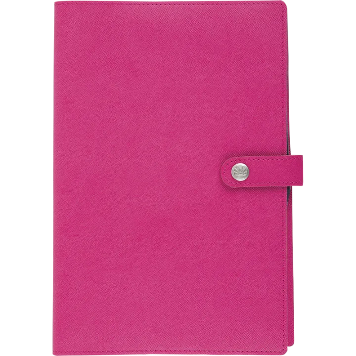 Agenda 2027 OBERTHUR Lady Kent - 16 x 24 cm - 1 semaine sur 2 pages - Orientation verticale - Fuchsia