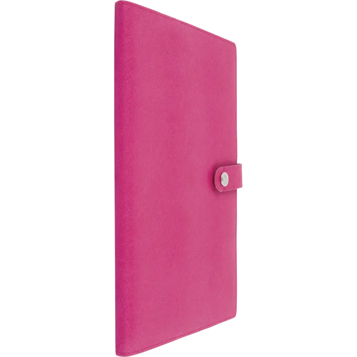 Agenda 2027 OBERTHUR Lady Kent - 16 x 24 cm - 1 semaine sur 2 pages - Orientation verticale - Fuchsia