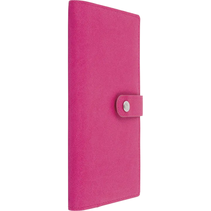 Agenda 2027 OBERTHUR Lady Kent - 9 x 16,5 cm - 1 semaine sur 2 pages - Orientation horizontale - Fuchsia