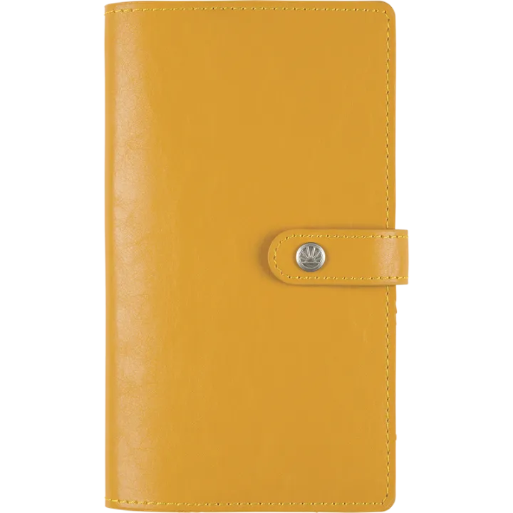 Agenda 2027 OBERTHUR Lady Kent - 9 x 16,5 cm - 1 semaine sur 2 pages - Orientation horizontale - Safran