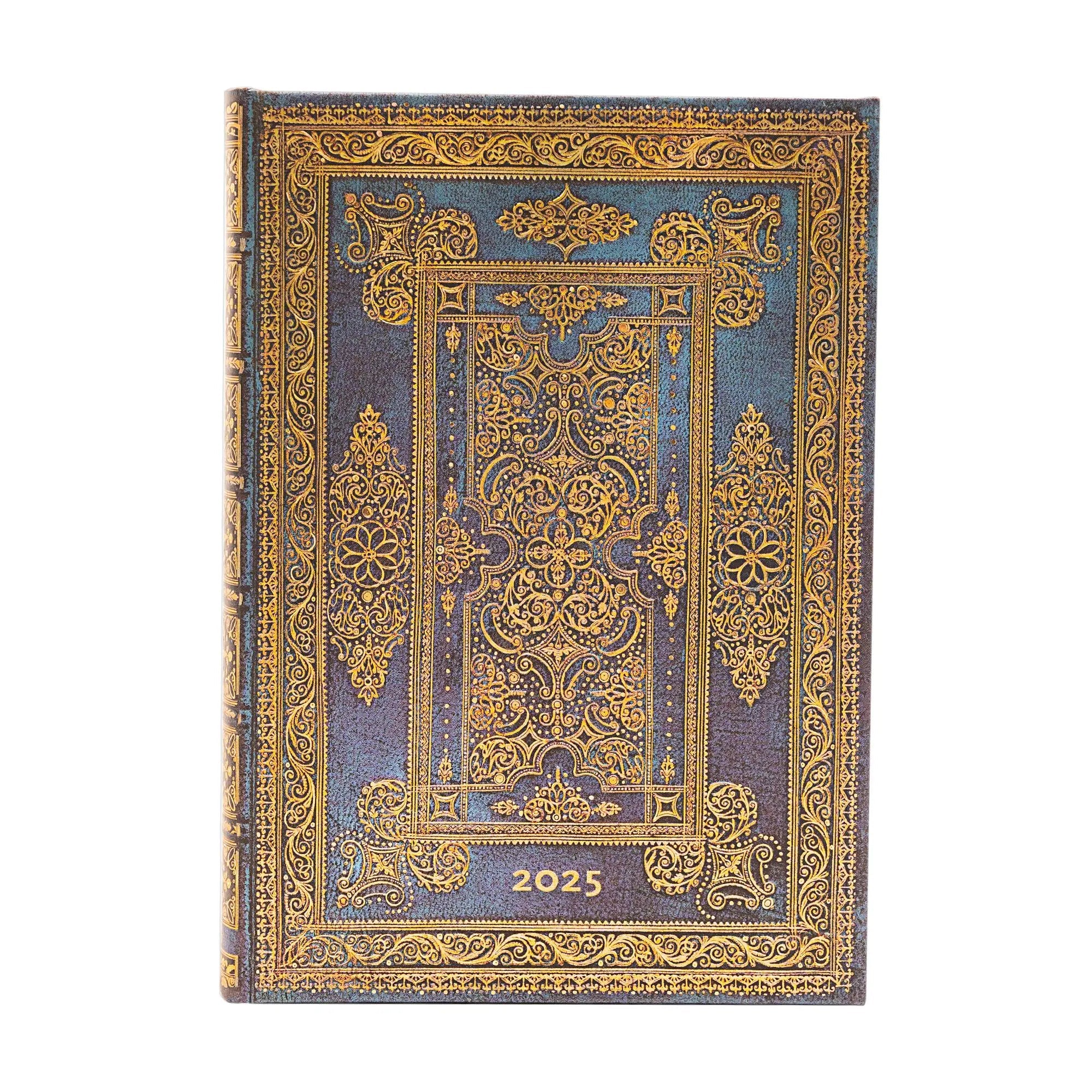 Agenda PAPERBLANKS 2025 Luxe Bleu - 12 mois - 1 jour par page - Midi Rigide Journalier 416p - 9781408758908