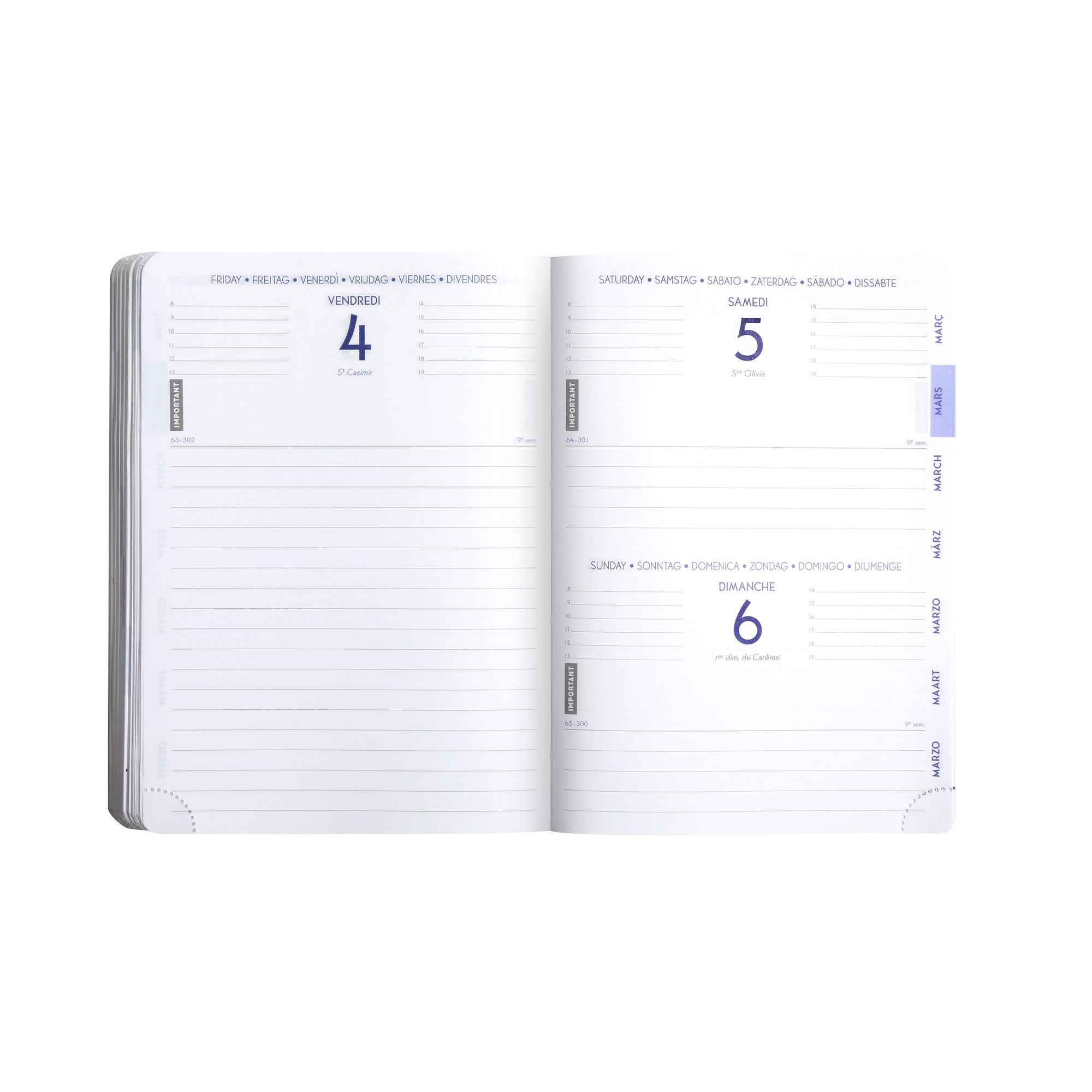 Agenda Scolaire 2024-2025 EXACOMPTA Forum Kaa - 1 jour par page - 12 x 17 cm - Bleu -