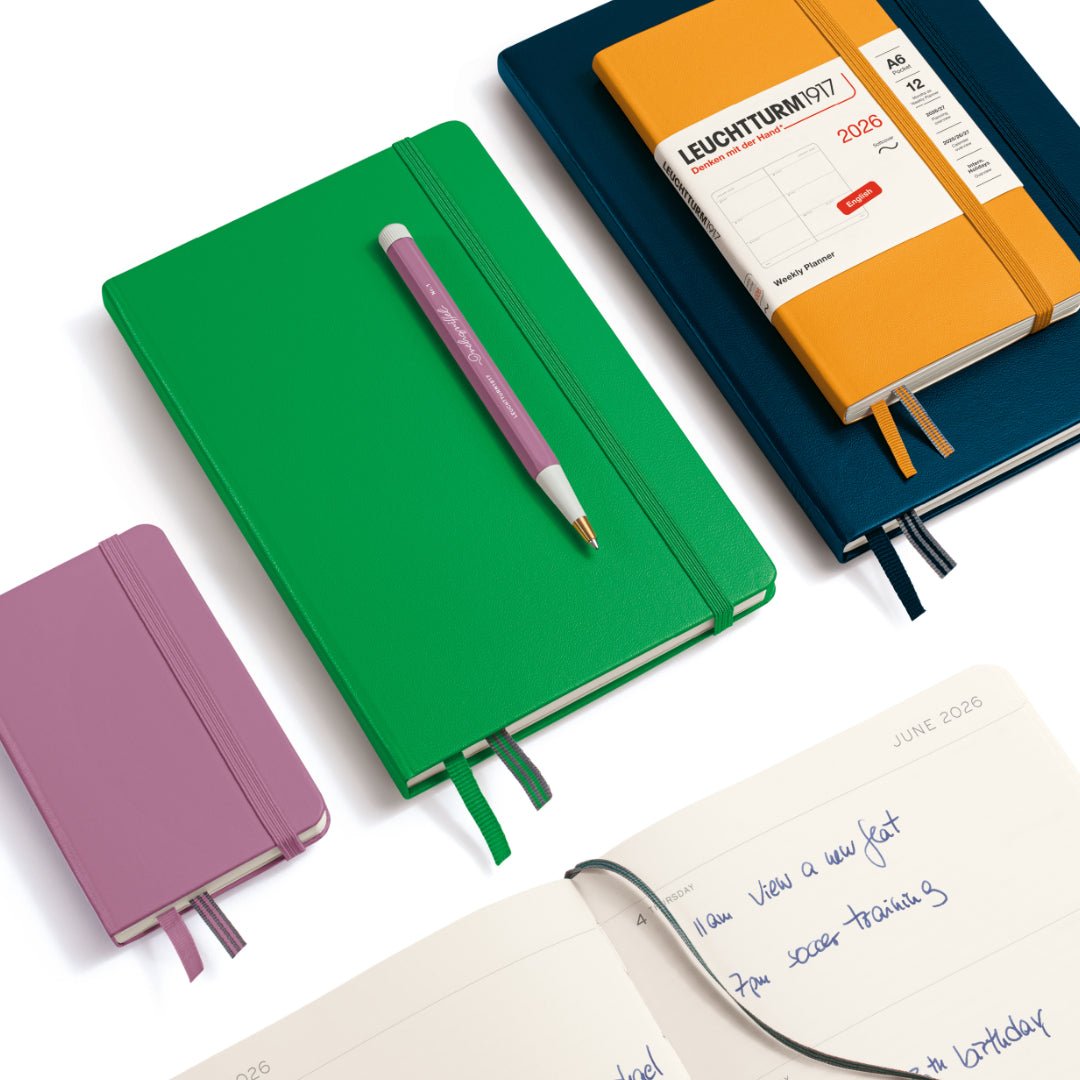 Agenda Semainier 2026 LEUCHTTURM1917, Anglais - A5 - Softcover - Port Red - 4004117666315