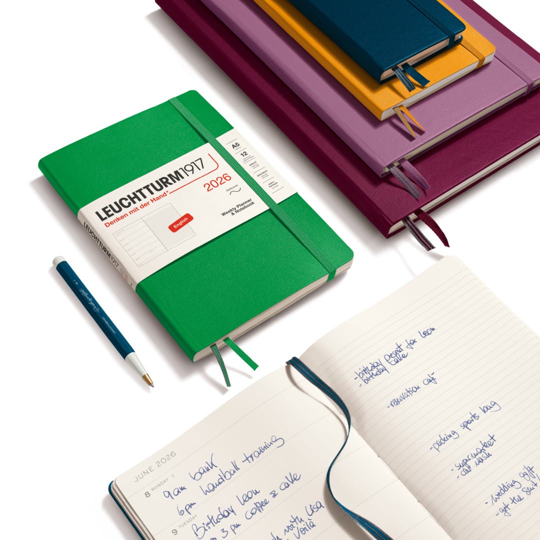 Agenda Semainier & Note Ligné 2026 LEUCHTTURM1917, Anglais - A5 - Softcover - Spice Brown - 4004117665769