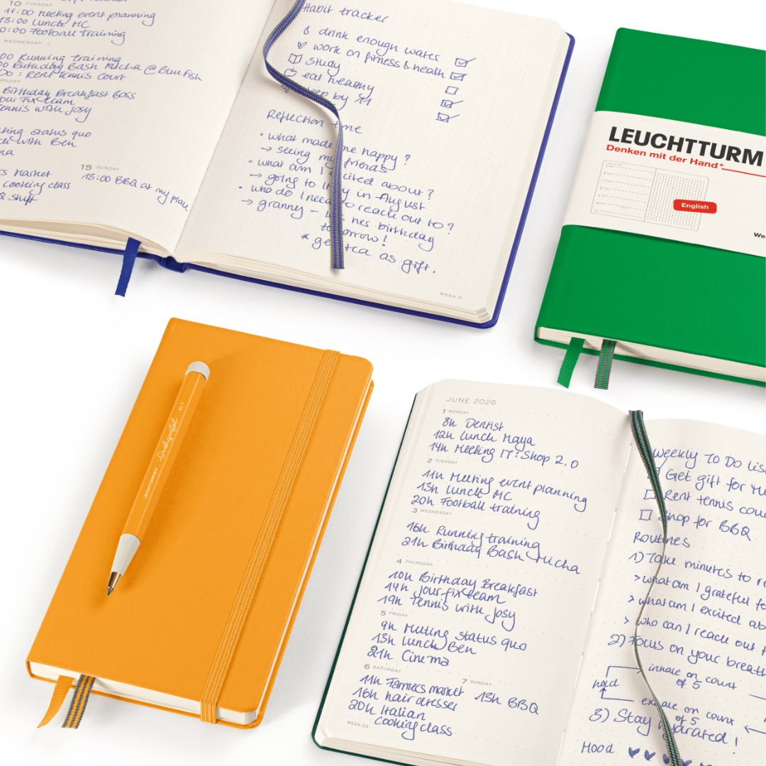 Agenda Semainier & Note Pointillé 2026 LEUCHTTURM1917, Anglais - Wallet - Hardcover - Forest Green - 4004117667718