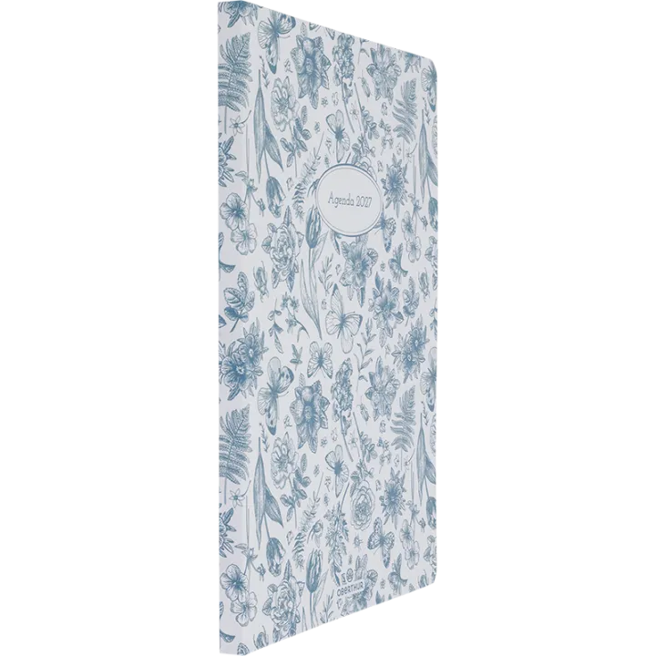 Agenda 2027 OBERTHUR Vienne - 16 x 24 cm - 1 semaine sur 2 pages - Orientation verticale - Floral