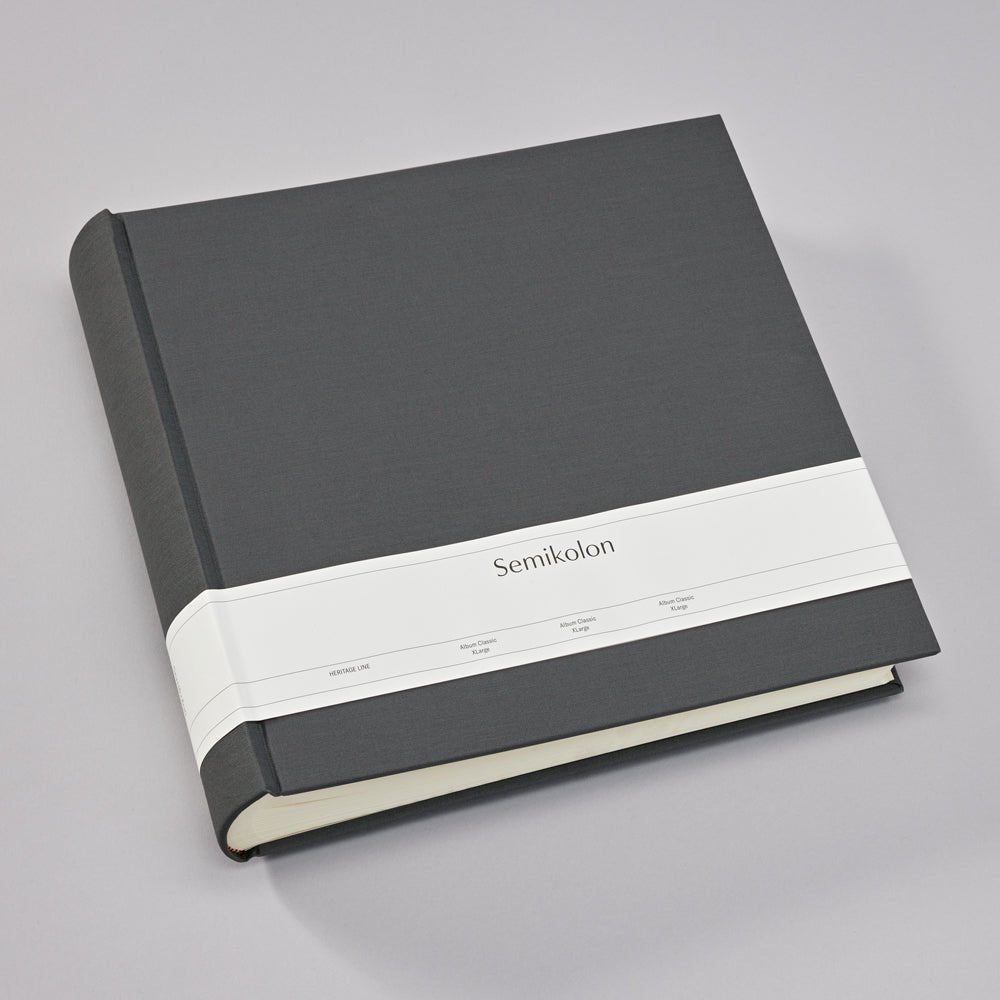 Album photo SEMIKOLON Classic XLarge - 32 x 31 cm - 130 pages - Lava Stone -
