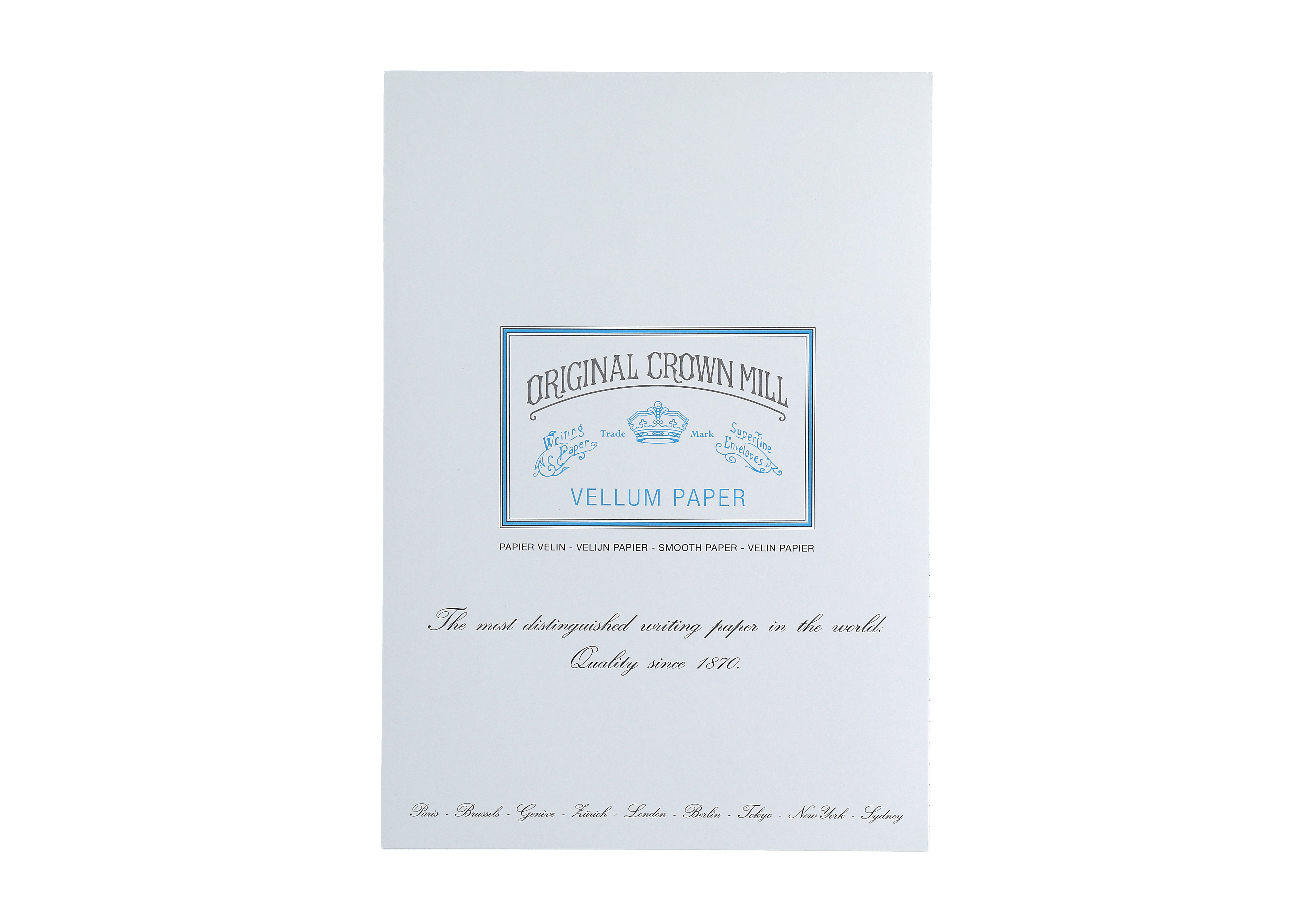 Bloc ORIGINAL CROWN MILL Papier Vélin - A4 - 100 g/m² - Blanc - 5413036191409
