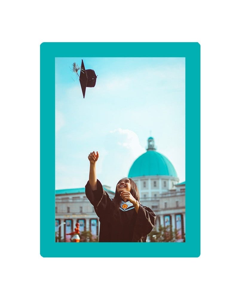 Cadre photo SLIMPYX adhésif - 10 x 15 cm - Turquoise - 3683080257112