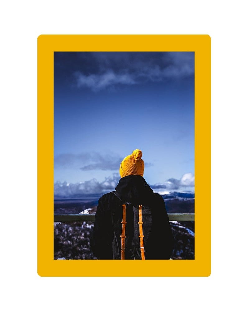 Cadre photo SLIMPYX adhésif - 13 x 18 cm - Jaune moutarde - 3683080259673
