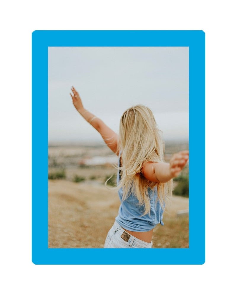 Cadre photo SLIMPYX adhésif - 15 x 20 cm - Bleu ciel - 3683080259789