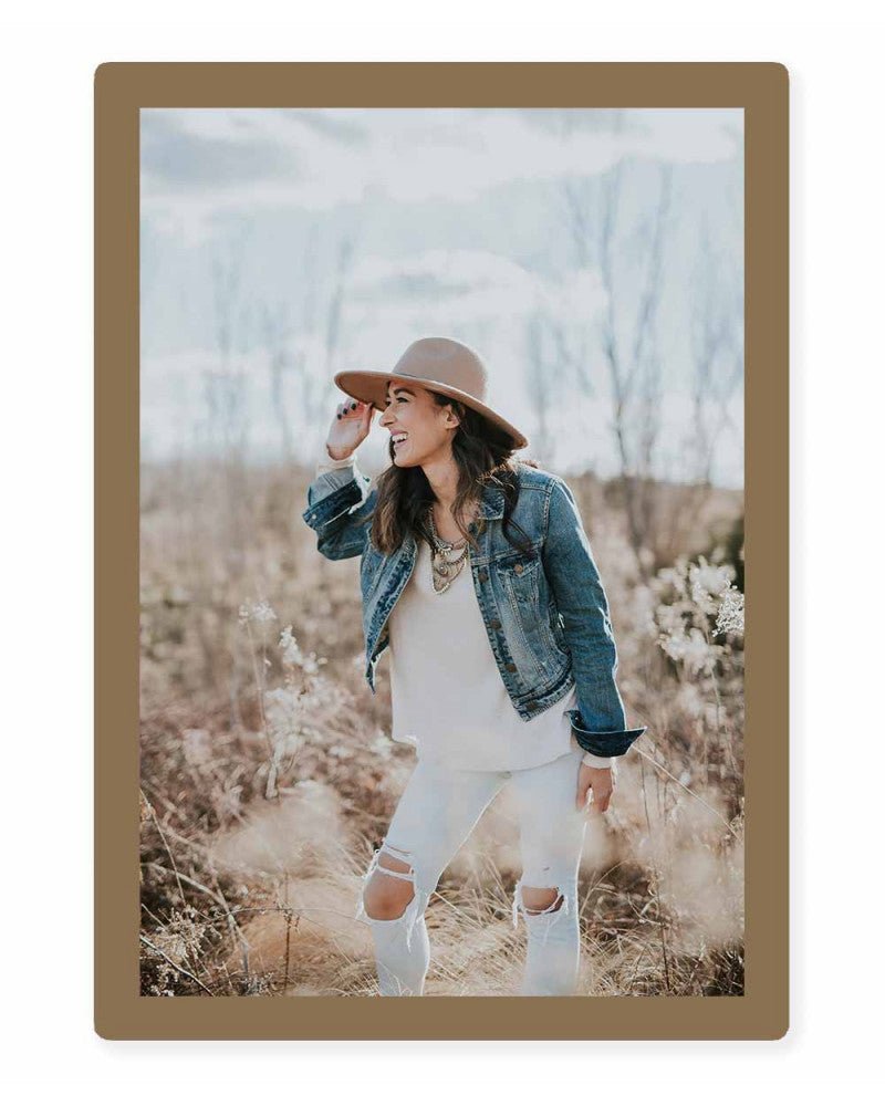 Cadre photo SLIMPYX adhésif - 20 x 30 cm - Nubuck brown - 3683080255897