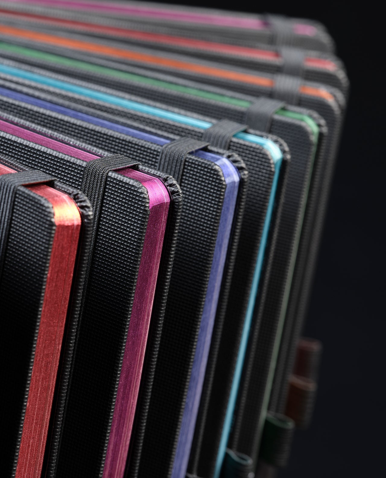 Carnet CASTELLI MILANO All Metal - 13 x 21 cm - Hardcover - Ligné - Fuchsia - 8056149954683