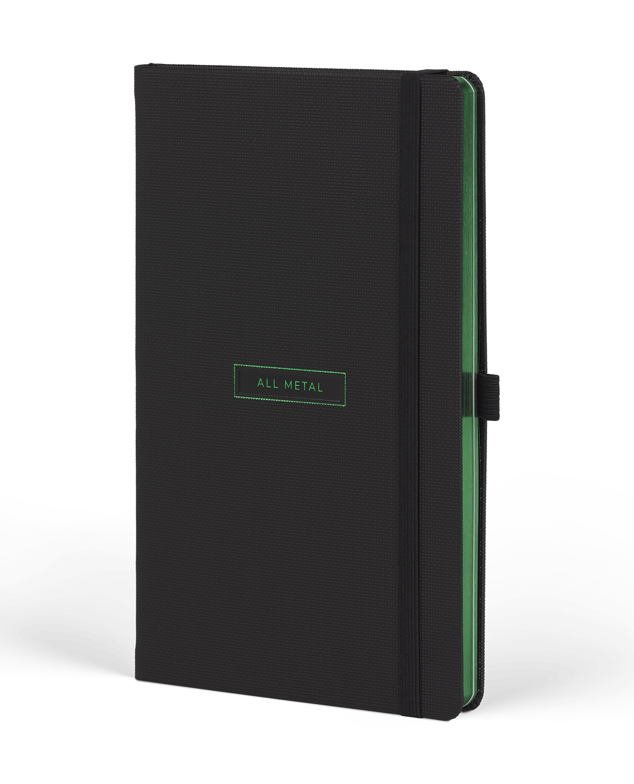 Carnet CASTELLI MILANO All Metal - 13 x 21 cm - Hardcover - Ligné - Green - 8056149954690