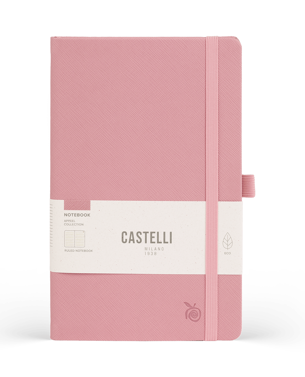 Carnet CASTELLI MILANO Appeel Classic - 19 x 25 cm - Hardcover - Ligné - Pink - 8056149954324