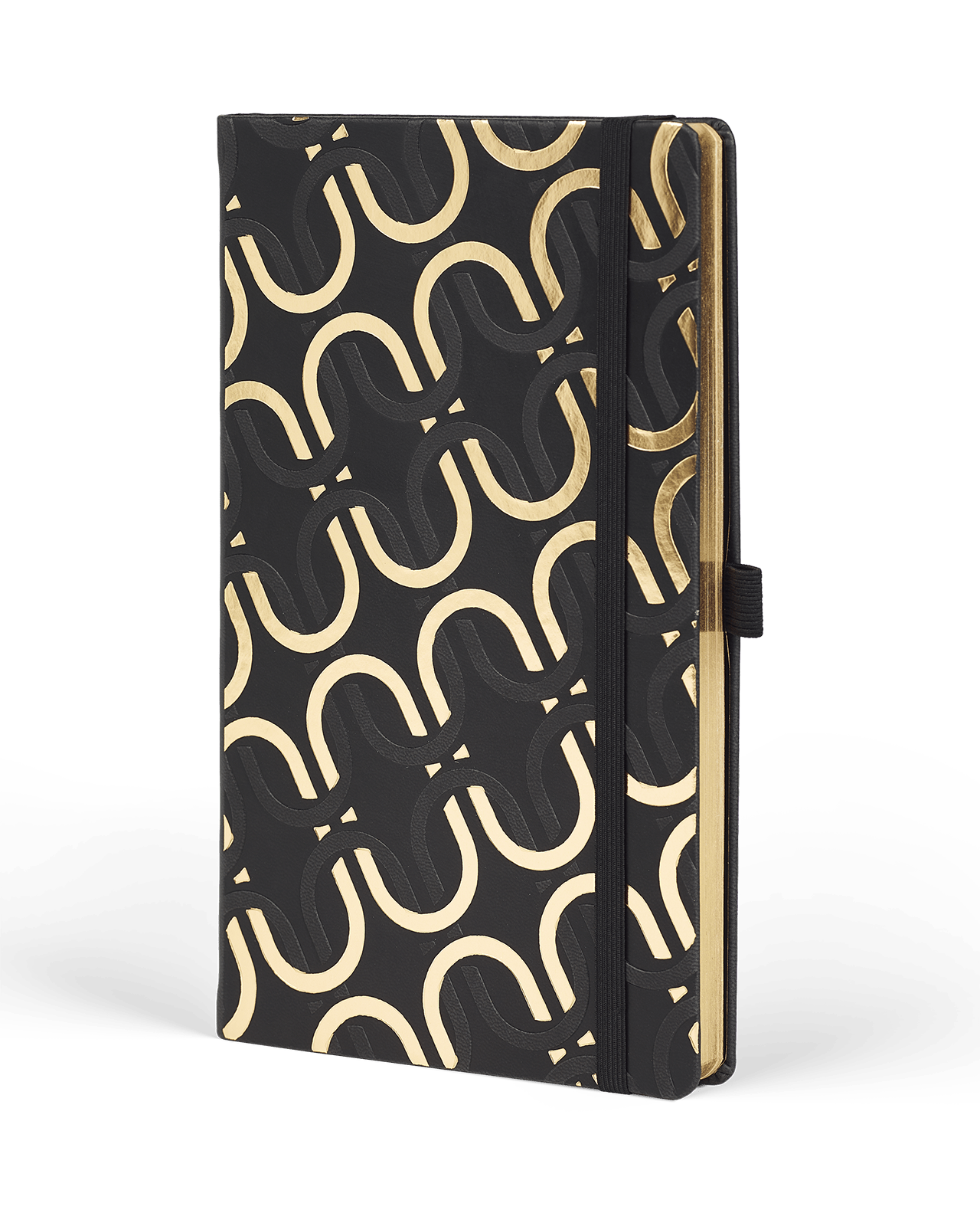 Carnet CASTELLI MILANO Gold - 19 x 25 cm - Hardcover - Ligné - Chain - 8056149955536