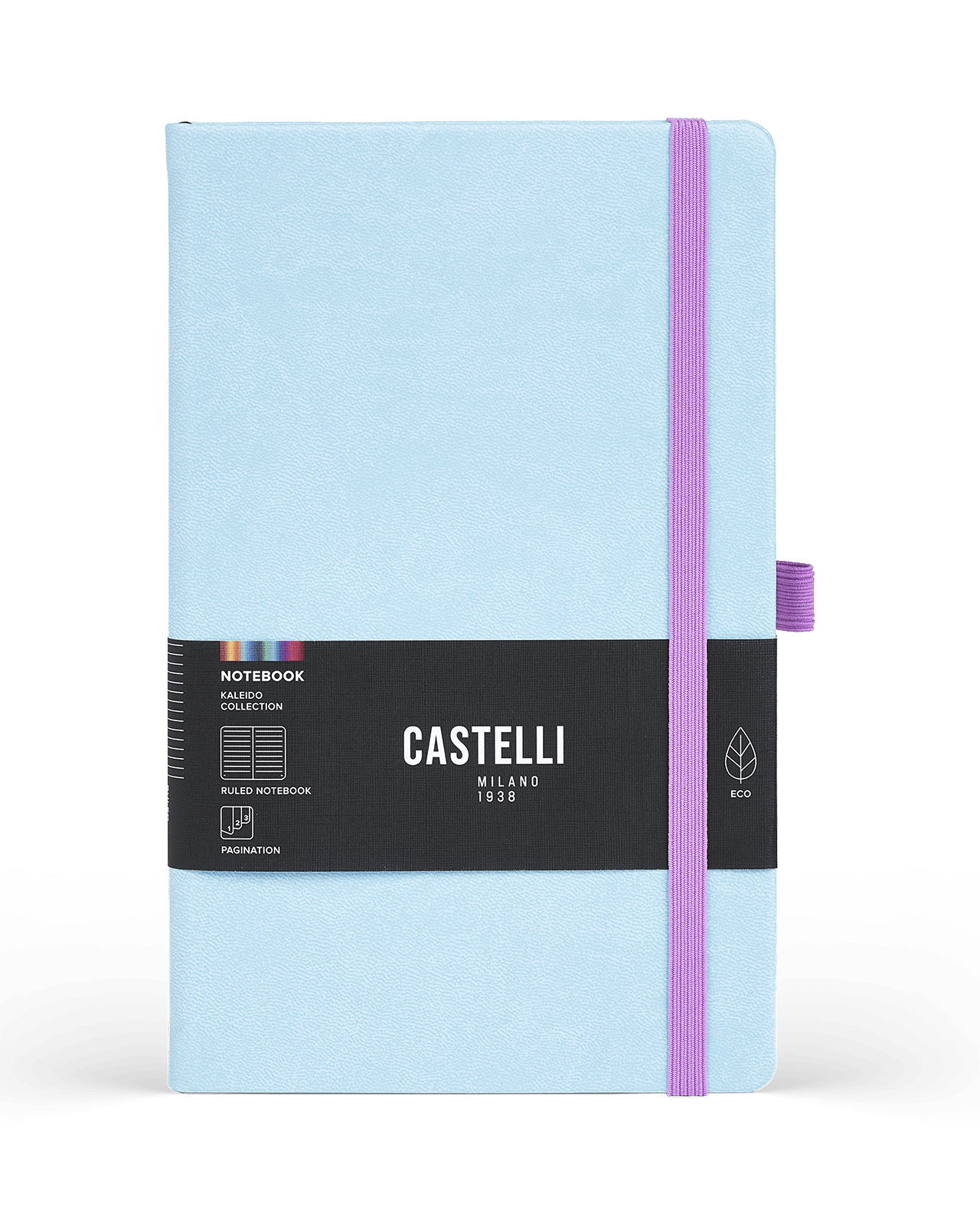 Carnet CASTELLI MILANO Kaleido - 19 x 25 cm - Hardcover - Ligné - Acquamarine - 8056149953877