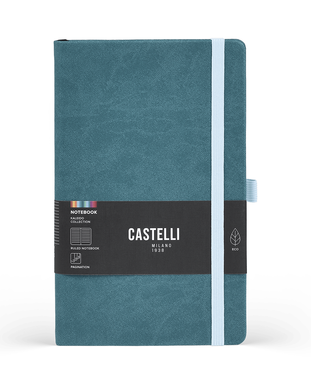 Carnet CASTELLI MILANO Kaleido - 19 x 25 cm - Hardcover - Ligné - Forest Green - 8056149953938