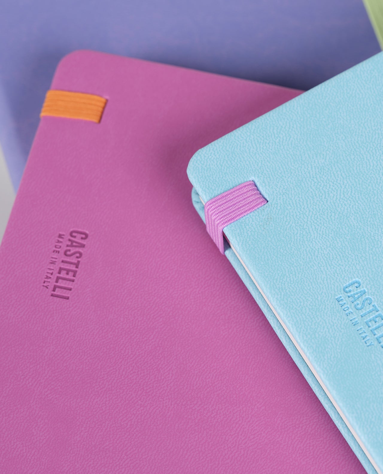 Carnet CASTELLI MILANO Kaleido - 19 x 25 cm - Hardcover - Ligné - Lilac - 8056149953891